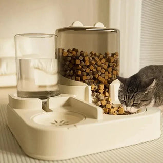 Distributeur automatique 2 en 1 pour Chat & Chien - Eau + Croquettes