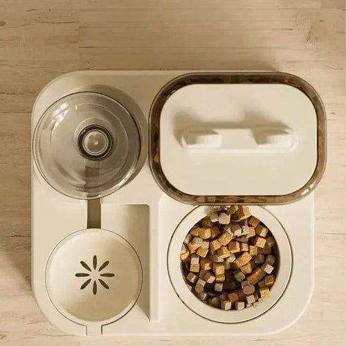Distributeur automatique 2 en 1 pour Chat & Chien - Eau + Croquettes