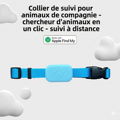 Collier Traceur GPS pour Animaux – Compatible Apple Localiser