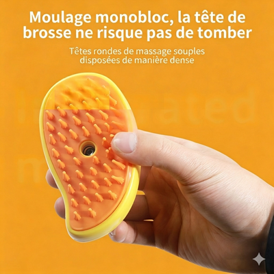 Brosse Vapeur 3-en-1 pour Chien et Chat