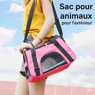 Sac de Transport Respirant pour Chat et Petit Chien